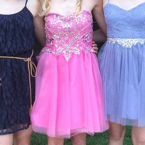 Short Pink Cocktail Dress